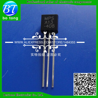

50pcs free shipping MPSA13 A13 TO-92 Darlington Transistors 500mA 30V NPN