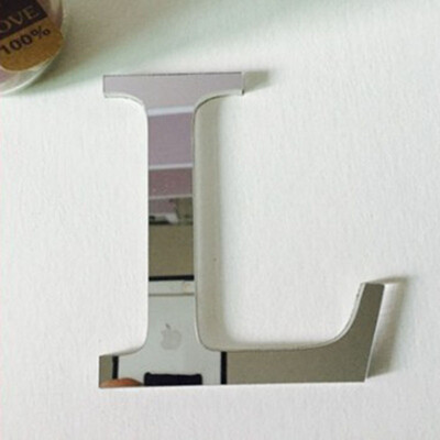 

20cmx14cmx12cmthick Big Size Wedding LOVE Letters Home decoration English 3D mirror wall Stickers Adhesive Alphabet For wall