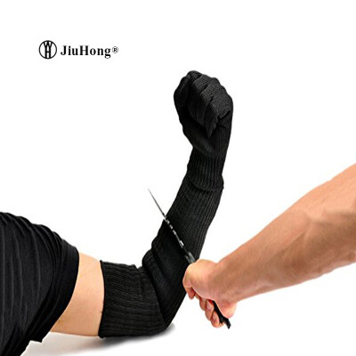 

Nasin One Pair Steel Wire Safety Anti-cutting Arm Sleeves Cut-resistant Armband Labor Protection Self- defense Arm Guard