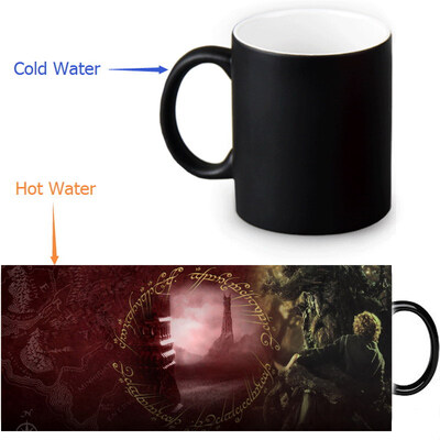 

The Lord of The Rings 350ml12oz Heat Reveal Mug Color Change Coffee Cup Sensitive Morphing Mugs Magic Mug Milk Tea Cups