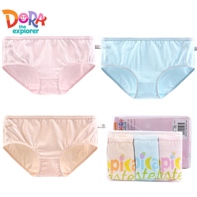 

DORA 3 loaded student girl middle waist underwear ladies cotton fabric briefs DR036-3 strip