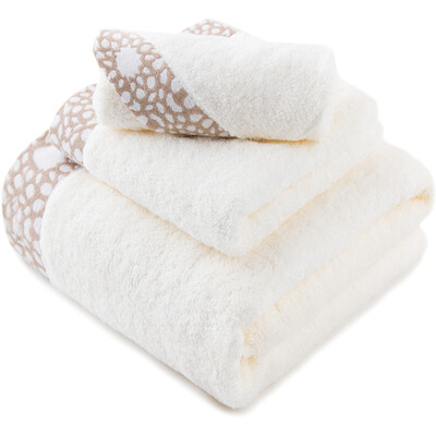 

Sanli towel home textile cotton leopard print satin towel towel towel three-piece gift box