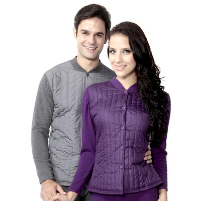 

Antarctic thermal underwear men&women feather silk cotton cardigan gold cashmere warm mothers installed large size plus cashmere thick youth in the elderly thermal underwear suit NY9211 female red XXL