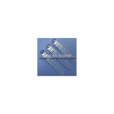 

500pcs 5mm RGB Ultra Bright led Common Cathode 3.1-3.3V red green blue three color four feet seven lights