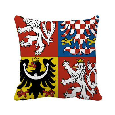 

Czech National Emblem Country Square Throw Pillow Insert Cushion Cover Home Sofa Decor Gift