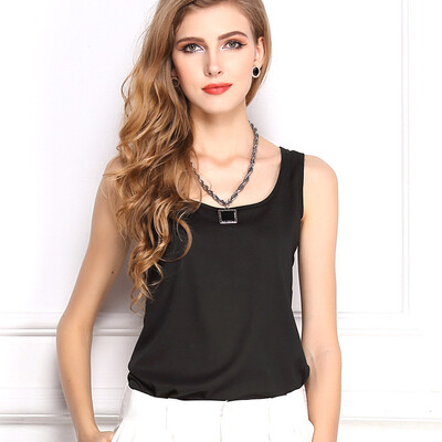 

Brand LIVA GIRL Royal blue Women s Candy Colors Chiffon Shirt Trousers Bottom Shirt Sleeveless Chiffon Vest 11 colors