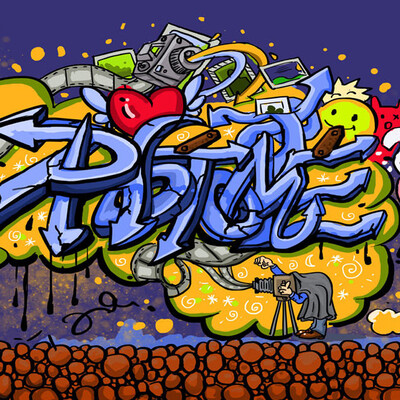 

Пользовательские 3D Mural обои Современные абстрактные граффити Art Mural Wall Painting Картинки Гостиная Спальня Стены Бумага Home Decor