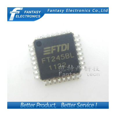 

5PCS FT232BL FT245B LQFP32 FT245 QFP FTDI USB UART ( USB - Serial) I.C. new and original free shipping