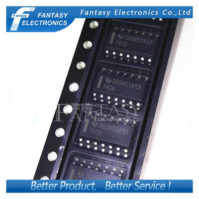 

10PCS SN7406DR SOP14 SN7406 SOP 7406 SMD new&original IC free shipping