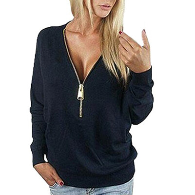 

Ёенщин случайных майка с длинным рукавом черный свободные твердые Топы Блузки