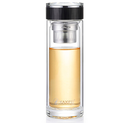 

Kaxifei Cassini double glass filter cup transparent water cup men's office bubble cup