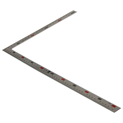 

Wick Wico WK53500 500mm aluminum alloy steel ruler stainless steel double-sided scale turn ruler L-shaped ruler wood ruler 90 degree square ruler measurement tool