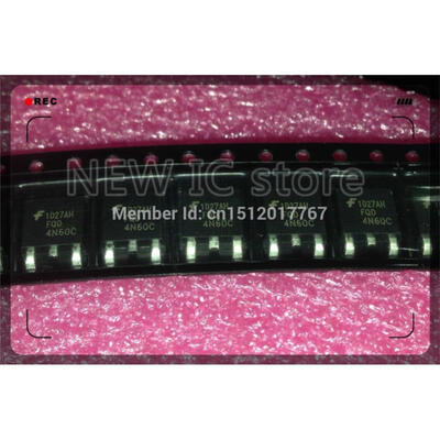

free shipping 50PCS To-252 fqd4n60c 4n60c 4a 600v field effect transistor