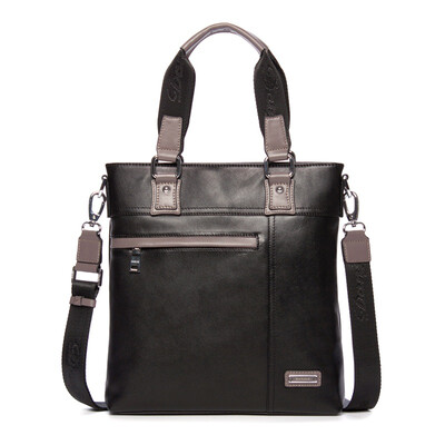 

DANJUE Cowhide Handle Shoulder Messenger Business Travel Bag 8715-2 Черный