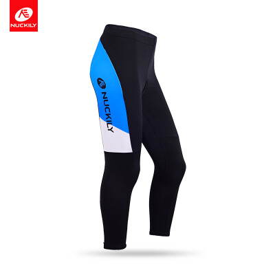 

NUCKILY SpringAutumn Ladies Cycling Tights 3D Pad Blue Color Bicycle Pants Sports Apparel GD001