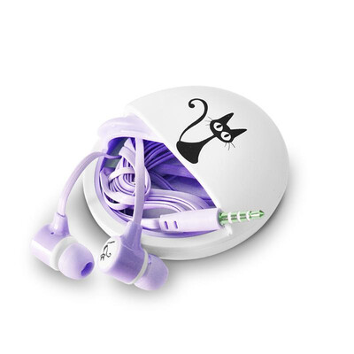 

Смазливая мультфильм Cat наушники мини Earbuds в наушниках уха с наушниками с микрофоном для iphone samsung xiaomi