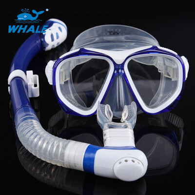 

Кит Menyelam Mask Set dengan Kering Snorkel Анти-туман Perlindungan dan Dual Sistem Tali-Intl