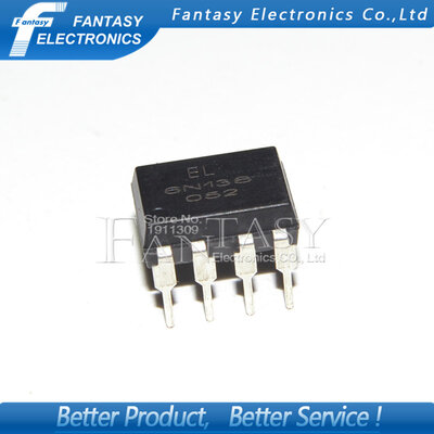 

50PCS EL6N136 DIP8 6N136 EL new and original IC free shipping