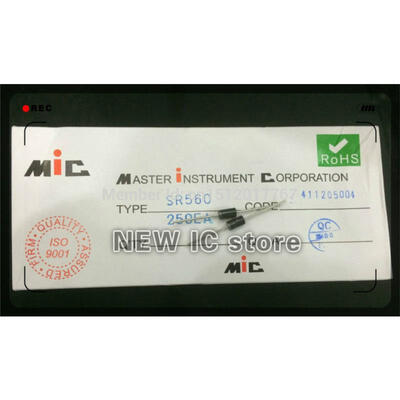 

Free Shipping High quality SR560 SB560 5A60V Schottky Diode Rectifier Diode 50PCSLot