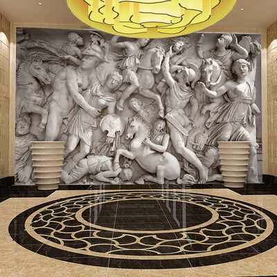 

Custom 3D Photo Wallpaper European Retro Roman Statues Art Wall Mural Restaurant Living Room Sofa Backdrops Wall Paper Mural 3D