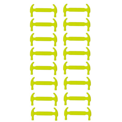 

JUP 1 set 16 Roots Lazy Shoelaces Laces Shoelace Buckle Flat Square Head Bracelet Canvas Leisure Sports Shoes Silicone Elastic