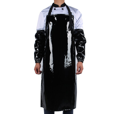 

Work Bib Apron Adjustable for Men & women Water&Oil resistant Multipurpose UseCome with 2 pieces of sleeve covers for free