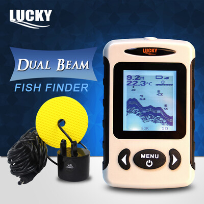 

Lucky ff718d двухчастотный Глубина Sonar Портативный Рыболокаторы 200 кГц/83 кГц 100 м/328ft обнаружения Мути язык автоматического