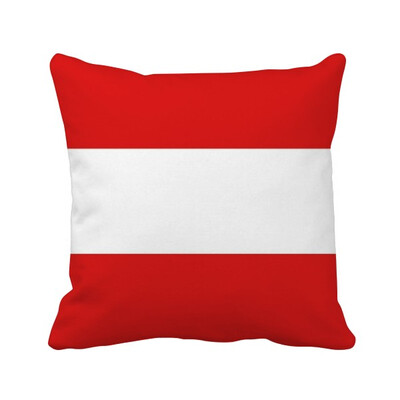 

Austria National Flag Europe Country Square Throw Pillow Insert Cushion Cover Home Sofa Decor Gift