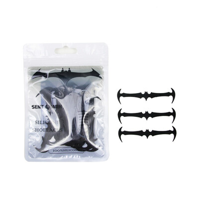 

JUP 3 наборы 48 корней силиконовые ленивые кружева крутые летучие мыши взрослые эластичные кружева запатентованные продукты легкие кроссовки спортивная обувь Bat Shape