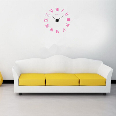

3D Wall Clock Frameless Modern Mirror Metal Large Wall Stickers Clocks Wall Watches Room Home Decorations