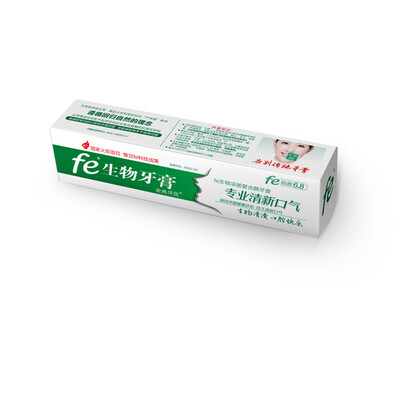 

Fe Golden Dentist Bio Enzyme Сухая кисточка Зубная паста Профессиональное свежее дыхание 90 г (Чай Цин Шуан) Энзимный индекс 6.8