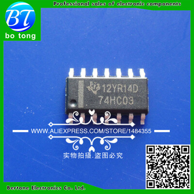

20PCS free shipping 74HC03D 74HC03 SN74HC03D SOP-14
