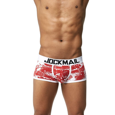 

JOCKMAIL low-rise mens boxer briefs cotton print comfort soft absorbent sweat