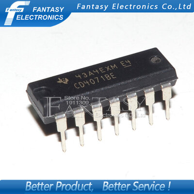 

10PCS CD4071BE DIP14 CD4071 DIP new&original IC free shipping