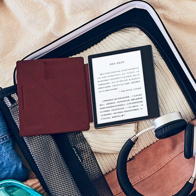 

Новый Kindle бренд вертикальный кожаный чехол (для Kindle Oasis) Midnight Black