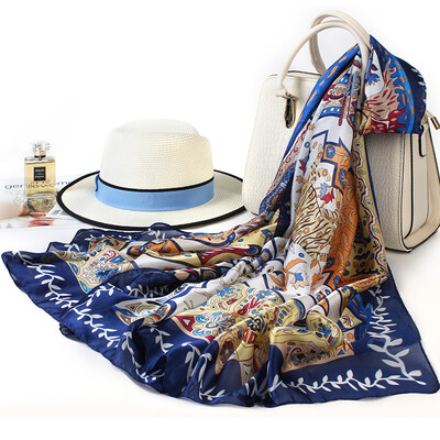 

Shanghai Story STORY Of SHANGHAI Womens Scarf Autumn&Winter Fashion Shawl Scarf Exotic Blue