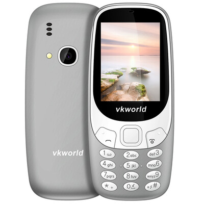 

Вкворлд з3310 Quad Band разблокирован телефон 2,4 дюйма 3D дуги экрана Spreadtrum 6531 Bluetooth 2.0 MP камеры FM 1450mAh батареи