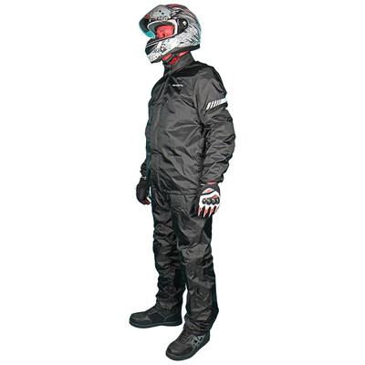 MOTOBOY motorcycle riding raincoat rain pants thin section outdoor split men&women raincoat rain pants set rain gear JP02 black M