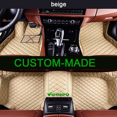 

6 Colors Leather Car Floor Mats for Tesla Model S 2009-2017 All Weather Waterproof Anti-Slip Full Set Car Mats 3D Carpets