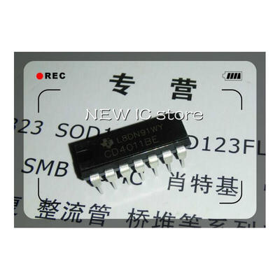 

Free shipping 50pcs CD4011BE CD4011 4011 DIP14 IC Best quality