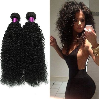

4Pcs Brazilian Kinky Curly Virgin Human Hair Extensions 100gpcs 100 Brazilian Virigin Human Hair Weaves Afro Kinky Curly Hair