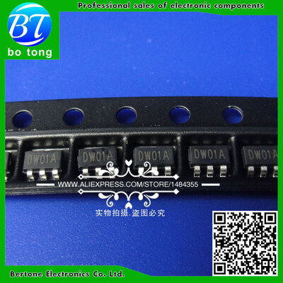 

10PCS DW01 SOT23-6 package DW01A mobile power lithium battery protection IC chip