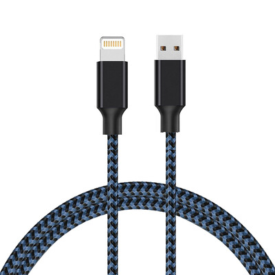

GiGiboom Lightning Cable iPhone Cable Nylon Braided Lightning Connector to Data Syncing Cord Fast Charging Cable