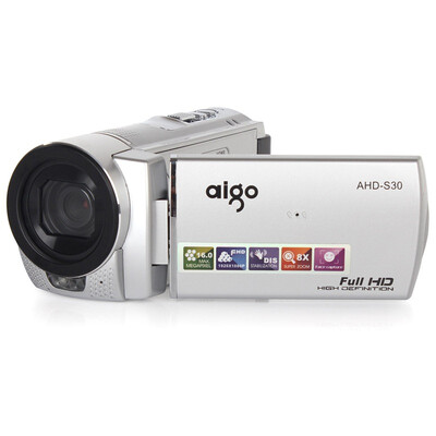 

Патриот (Aigo) ЭН-S30 Digital Camera Silver (5100000 пикселей высокого разрешения камеры 1080P подарок от 3,0-дюймовый ЖК-экран, пульт дистанционного управления съемки 8G карты)