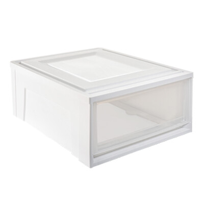 

NetEase carefully selected black pineapple drawer transparent storage cabinet storage box storage box transparent underwear storage box simple storage cabinet small 4 Pack