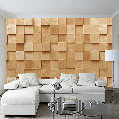 

Modern Simple 3D Stereo Yellow Square Geometry Photo Wallpaper Bedroom Living Room Abstract Art Style Interior Decor Wall Papers