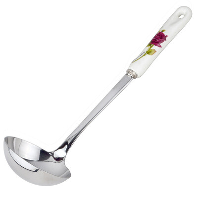 

Jingdong Supermarket Ji Rui kitchen DIY small tools Liang kitchen series thicken stainless steel ceramic handle pan spoon spoon spoon sets of CP3018 rose