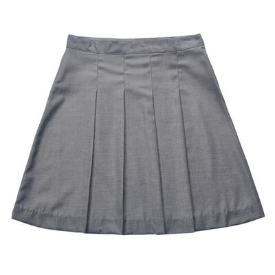 

Short Skirt Gray Women Girl Beautiful Pleated Dress A Line High Waist Skirt School Uniform