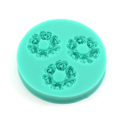 

Pretty Rosettes Sugar Paste Cake Mould Chocolate Jelly Pudding Baking Moulds
