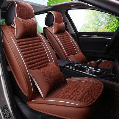 

BOLISH five four seasons GM car seat car seat cushion winter cushion imitation linen health all-inclusive car seat cover warm seat cushion business 01 luxury Cayenne orange